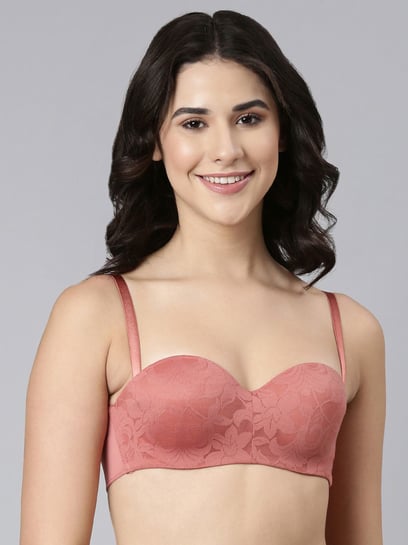 Buy Enamor Nude Pink Lace Work Everyday Bra for Women Online @ Tata CLiQ