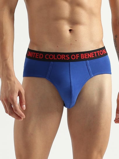 United Colors of Benetton Multi Regular Fit Briefs - Pack of 2