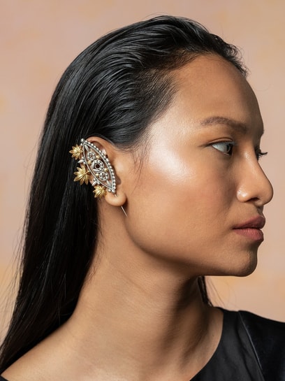 Studded Rose Gold Ear Cuff – Bling Box-sgquangbinhtourist.com.vn