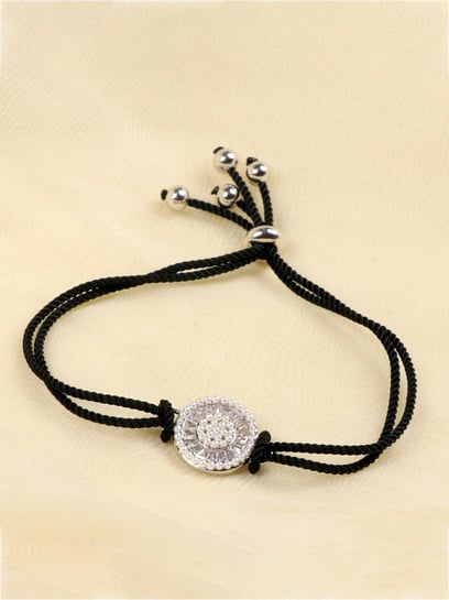 Etnico I Jewels Rakshabandhan Designer Pearl Hanging Lumba Bracelet Ra