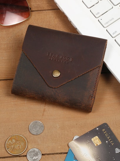 Buy Teakwood Leathers Brown Leather Card Holder at Best Price @ Tata CLiQ