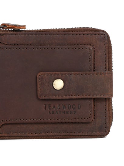 Buy Teakwood Leathers Brown Leather Card Holder at Best Price @ Tata CLiQ