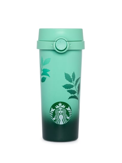 Starbucks 473ml/16oz Gradient Blue Double-Lid Stainless Steel