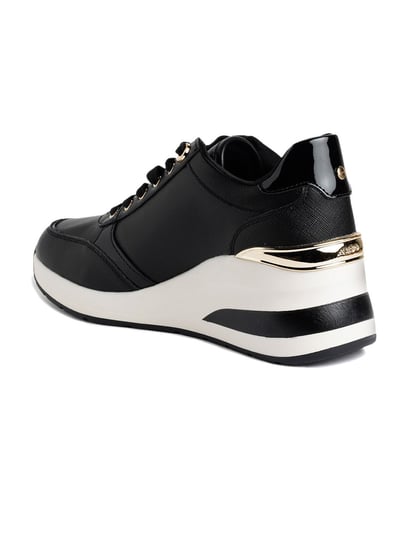 Aldo wedge hot sale sneakers black