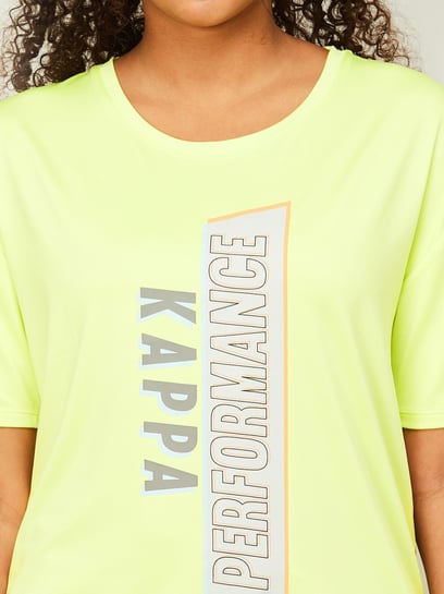 Lime green cheap kappa shirt