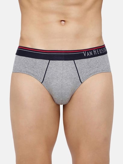 Buy Van Heusen Grey Regular Fit Briefs for Mens Online @ Tata CLiQ