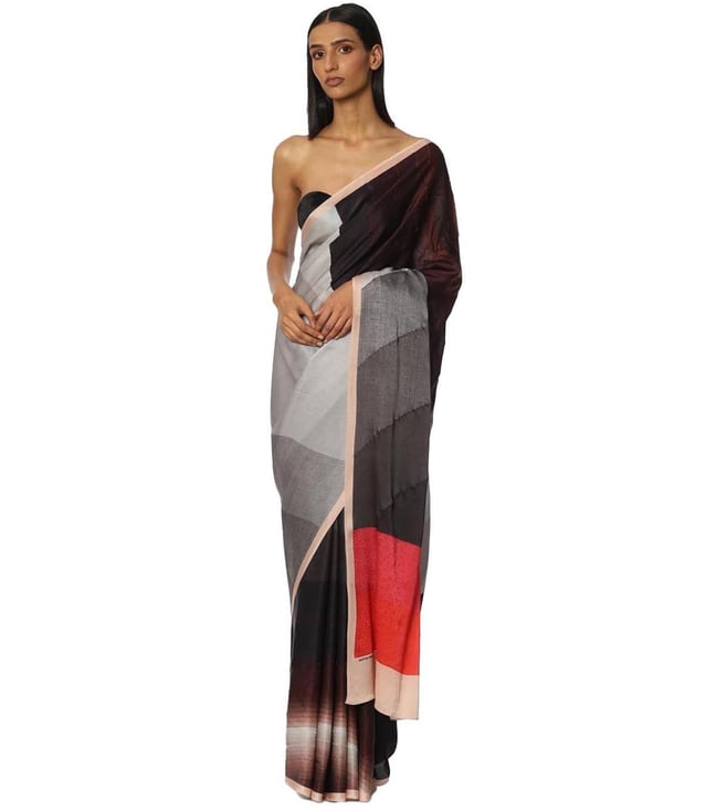 Buy Satya Paul Blue Royal Impressionism Saree for Women Online @ Tata CLiQ  Luxury