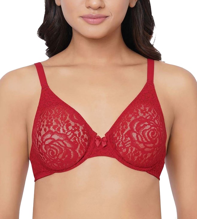Buy Wacoal Halo Lace Wired Full Cup Lace Everyday Comfort Bra for Women  Online @ Tata CLiQ Luxury