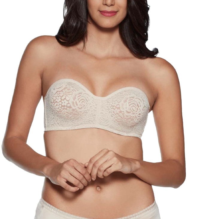 Buy Wacoal Halo Lace Half Cup Lace Everyday Comfort Bra - Beige for Women  Online @ Tata CLiQ Luxury