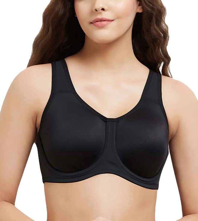Buy Women's Padded Balconette Bra with Hook and Eye Closure and Adjustable  Straps Online