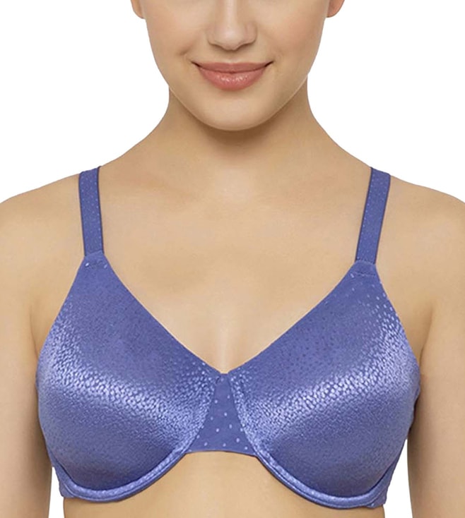Buy Wacoal Back Appeal Full Support Everyday Comfort Bra - Blue for Women  Online @ Tata CLiQ Luxury