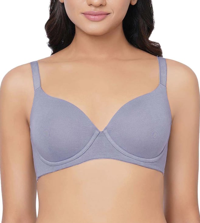 Buy Wacoal Essentials 3/4Th Cup Comfortable T-Shirt Bra - Grey for