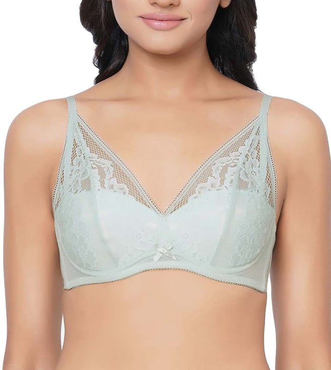 Buy Wacoal Evy Lace Medium Coverage Lacy Bra - Green for Women