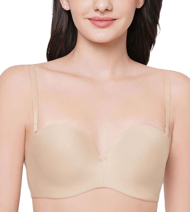 Buy Wacoal Basic Mold Half Cup Strapless T Shirt Bras Beige for