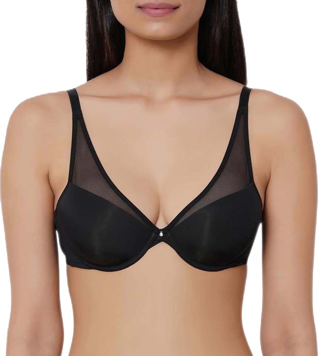 Buy Wacoal Essentials Padded Wired 3/4Th Cup T-Shirt Bra(Black, 36DD) at