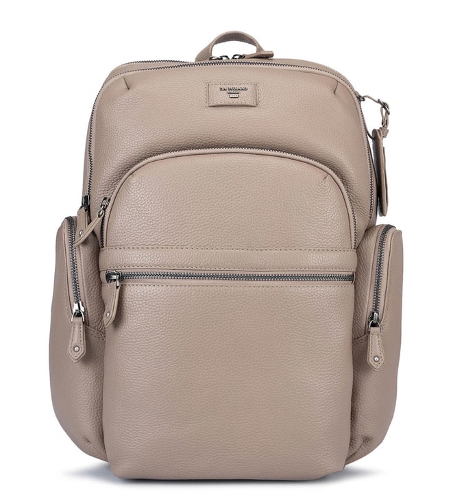 Buy Da Milano Taupe Genuine Leather Laptop Bag Online @ Tata CLiQ Luxury