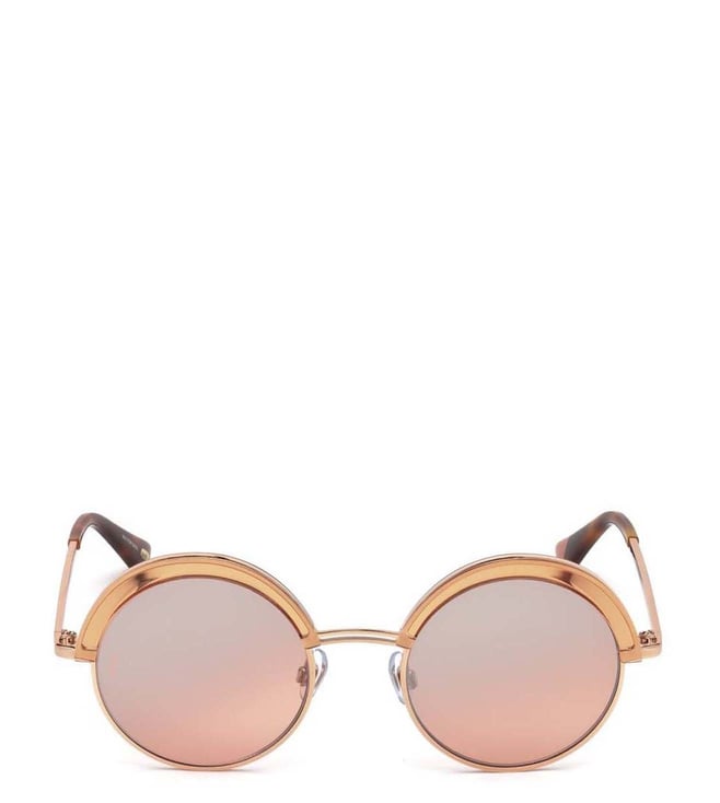 Rose Gold Round Sunglasses