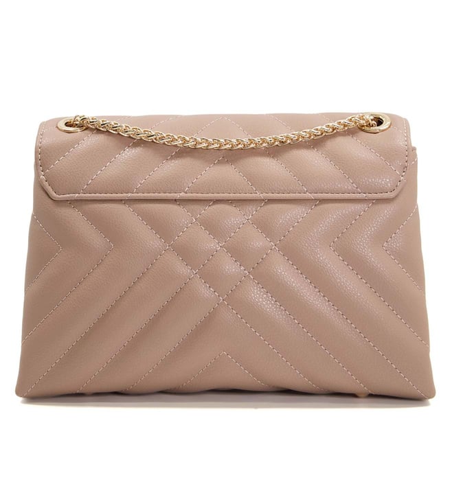 Dune London Taupe DORCHESTER Small Quilted Shoulder Bag