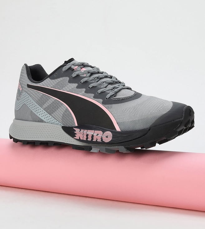 Puma Women S Seasons Fast Trac Apex Nitro Grey Running Shoes