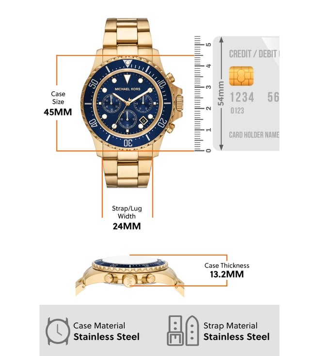 Buy MICHAEL Michael Kors MK8978 Everest Chronograph Watch for Men ...