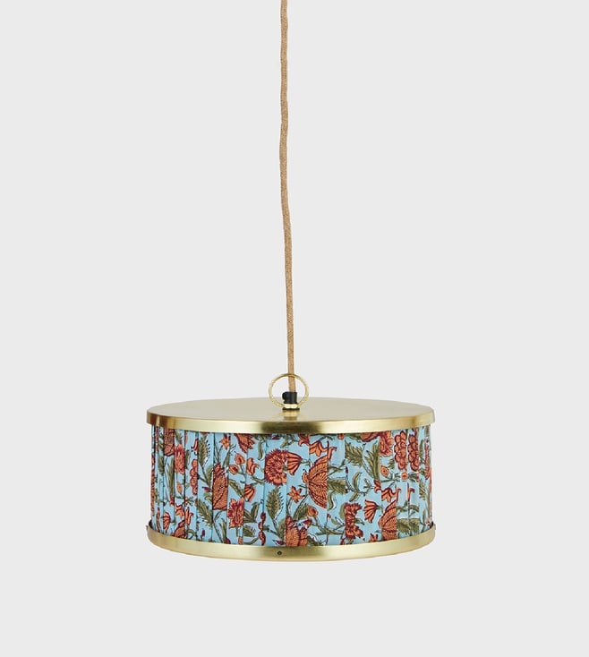 Buy Fabindia Blue Advika Pendant Lamp Online Tata CLiQ Luxury