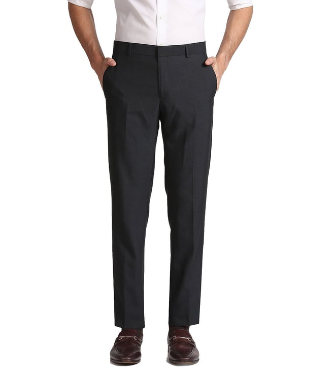 George Mens Slim Fit Flat Front Sorbtek Microfiber Dress Pants  Walmart com