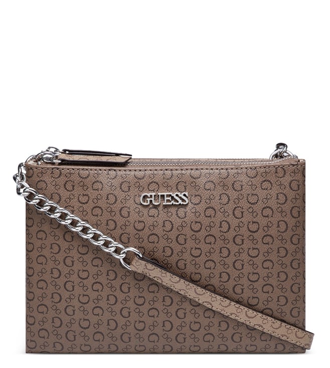 Buy GUESS Noelle Quattro G Crossbody Organizer Wallet, Cloud Wash, One Size  at Amazon.in