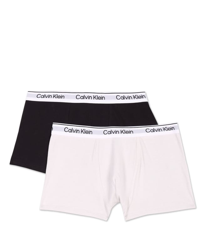 Calvin Klein Underwear Kids Multicolor Logo Trunks Pack of 2