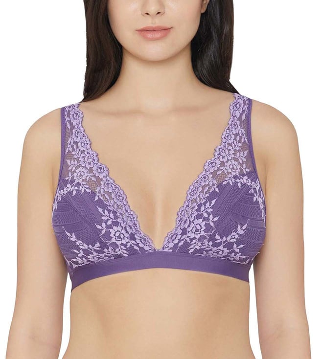 Hanes Purple Solid Bras & Bra Sets for Women for sale