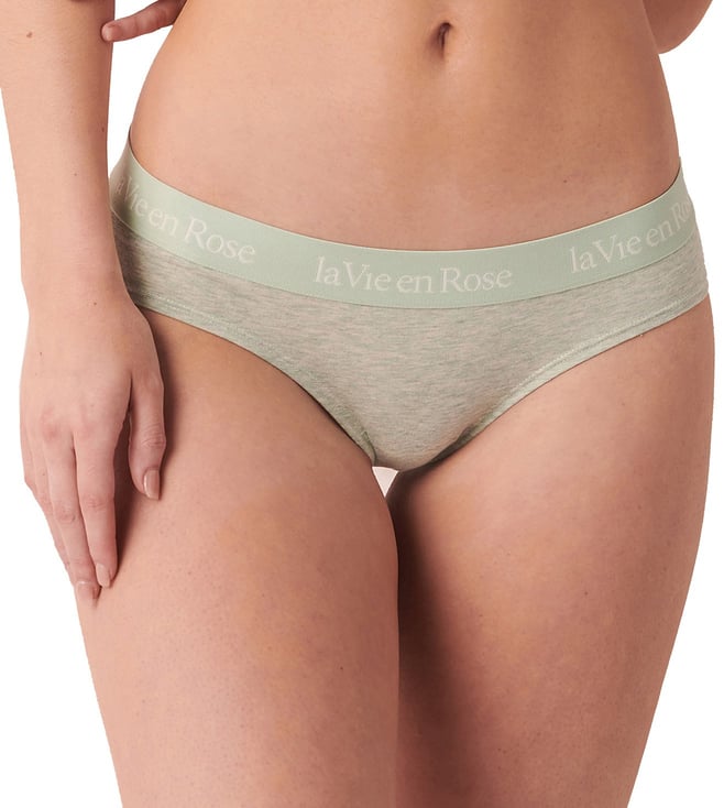 Buy La Vie En Rose Cotton and Logo Elastic Band Hiphugger Panty Online