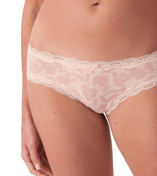 Buy la Vie en Rose Microfiber and Lace Trim Cheeky Panty for Women