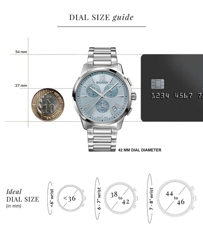 Buy Balmain B74813396 Madrigal Swiss Made Chronograph Watch for Men ...