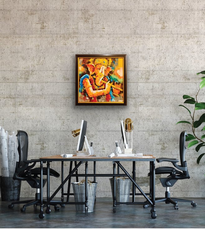 Masha Art Small Ganesha Series Contemporary Art by Sanjay Chakraborty