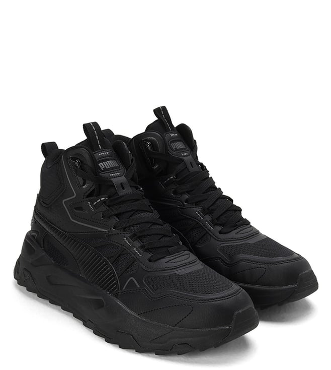 Puma Men's Trinity Mid Hybrid Black Sneakers