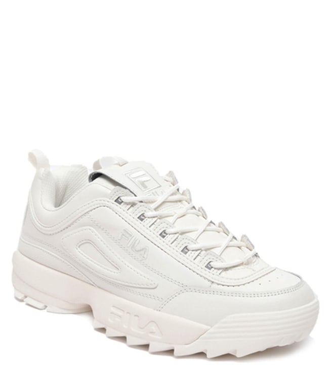 Fila disruptor white clearance gum sole