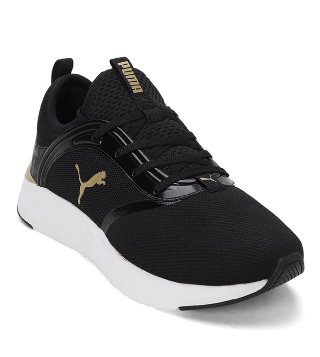 Buy Puma Black SOFTRIDE Ruby Logo Luxe Running Shoes for Women Online ...