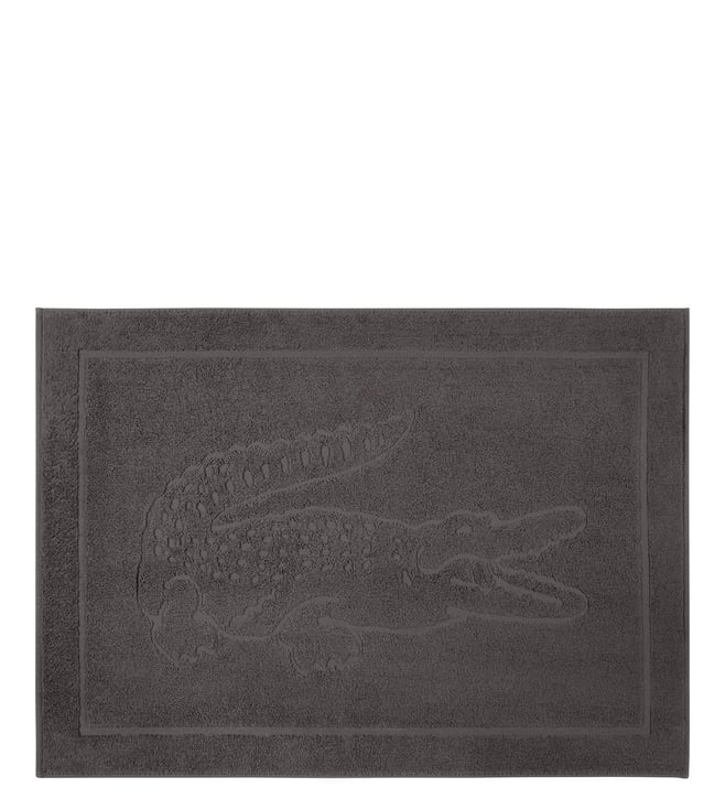 Dark Gray Lacoste Memory Foam Bath Mat