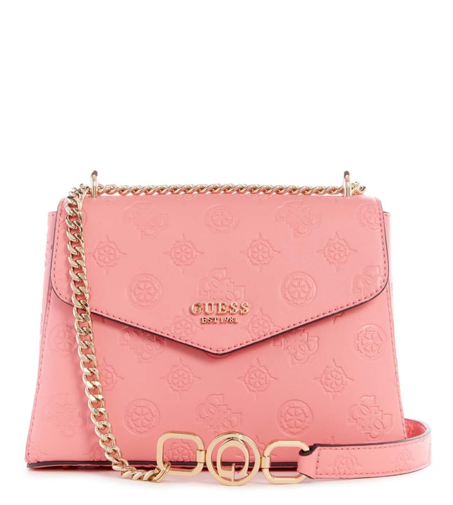 GUESS Women Brand Logo Textured Structured Sling Bag (Onesize) by Myntra