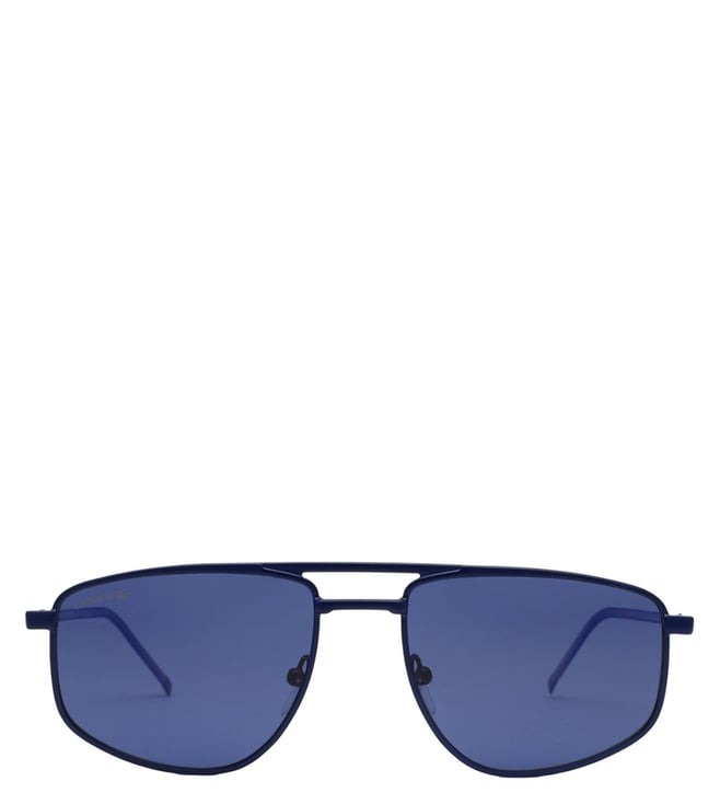 Lacoste L683S 006 Sunglasses Men's Black/Blue/Grey Square Shape 55-16-140 |  EyeSpecs.com