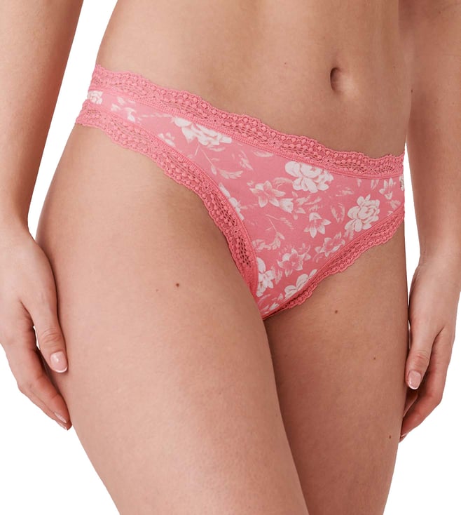 Buy la Vie en Rose Modal And Lace Trim Thong Panty for Women Online @ Tata  CLiQ Luxury