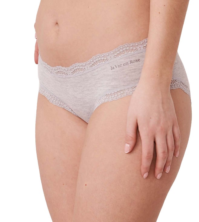 Buy la Vie en Rose Modal And Lace Trim Hiphugger Panty for Women