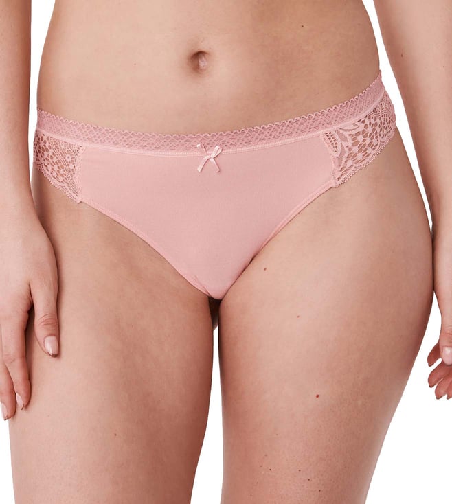 Buy la Vie en Rose Lace Detail Super Soft Thong Panty for Women Online @ Tata  CLiQ Luxury