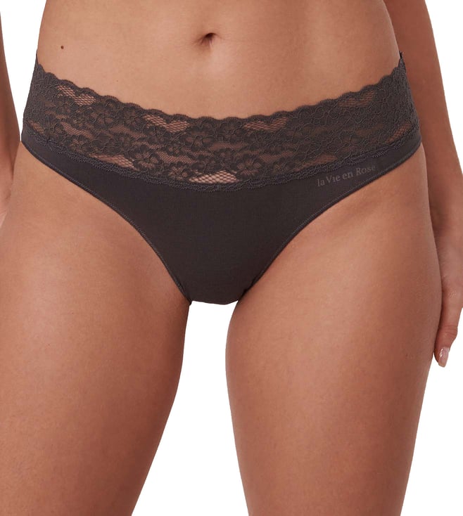 Buy la Vie en Rose Cotton And Lace Band Bikini Panty for Women Online @  Tata CLiQ Luxury