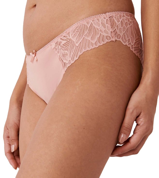 Buy la Vie en Rose Microfiber And Lace Bikini Panty for Women
