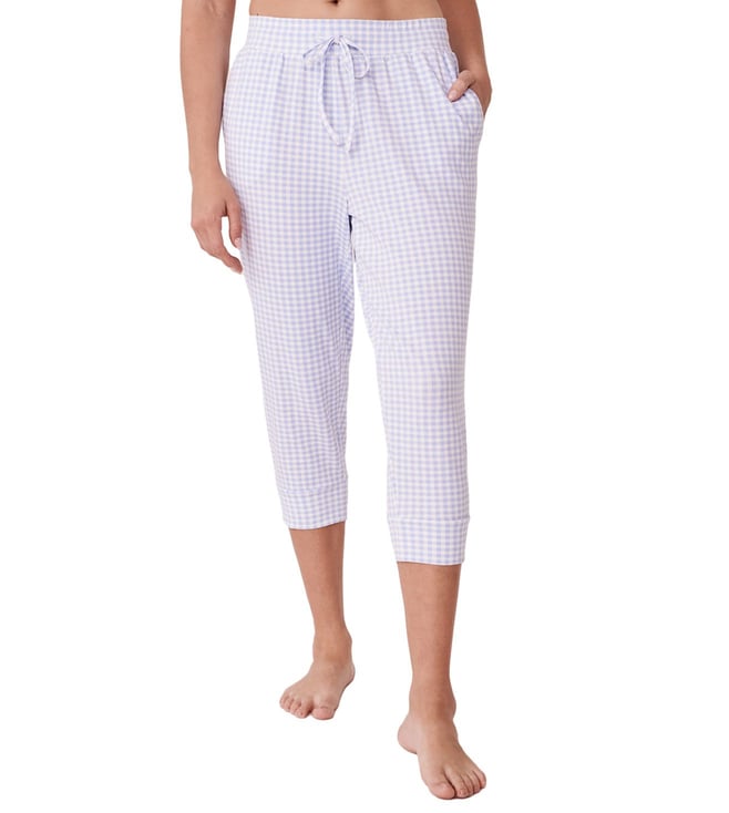 Buy La Vie En Rose Cotton Drawstring Waist Pyjama Pants In White