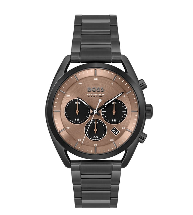 Buy BOSS Grandmaster Blue Dial Leather Chronograph Watch for Men - 1513883  | Shoppers Stop