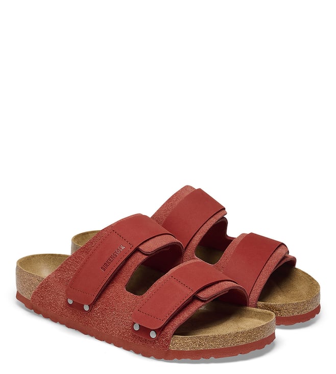 Birkenstock Men s Uji Regular Width Sienna Red Slide Sandals