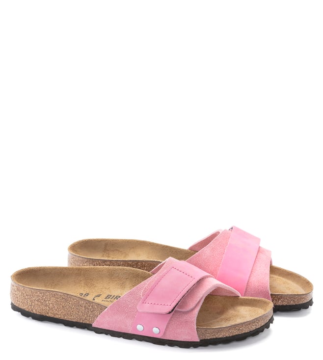 Birkenstock Women s Oita Narrow Width Candy Pink Slide Sandals