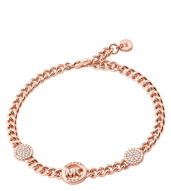 Michael Kors Rose Gold Heart Charm Bracelet for Women Online India at