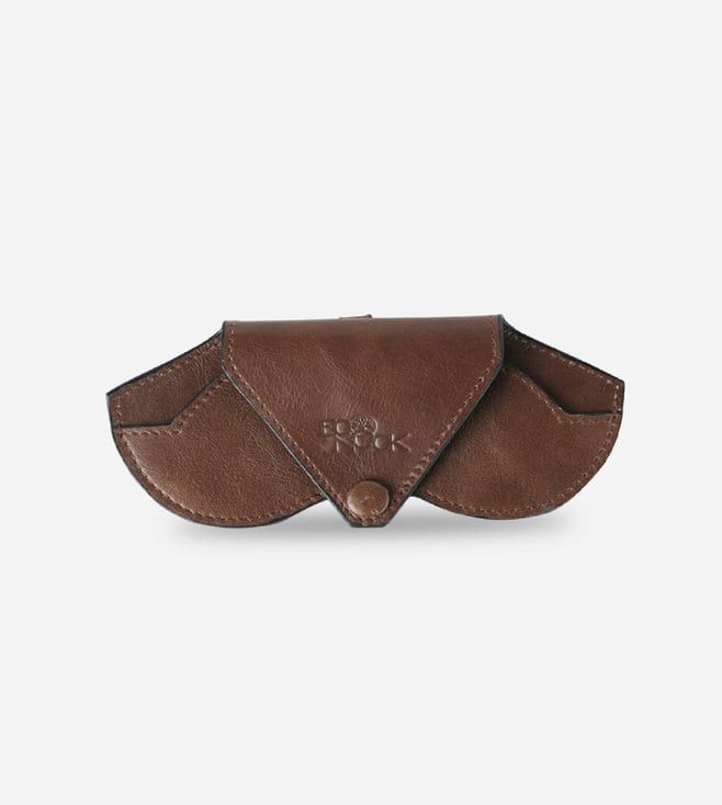 Brown Sunglasses Case | Leather sunglass case made in USA by KMM & Co.